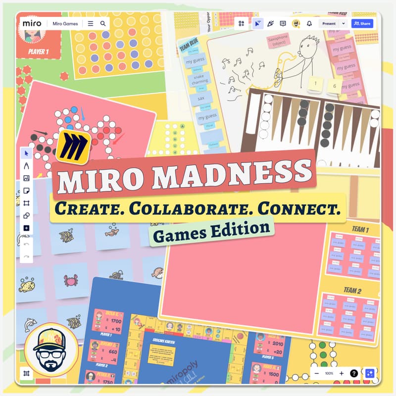 Cover Image for Miro Madness | Games Edition: Create. Collaborate. Connect.