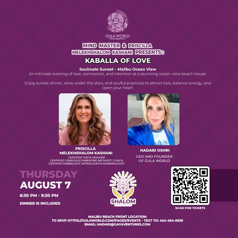 Cover Image for Mind Master & Priscilla Melekhshalom Kashani Presents : Kabbalah Of Love