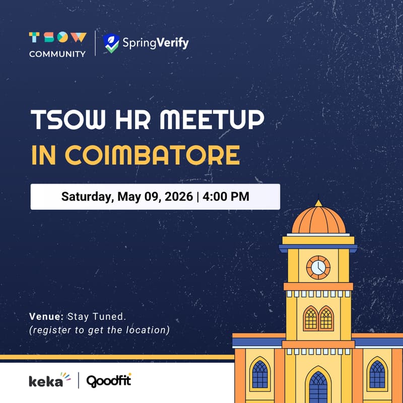 Cover Image for TSOW HR Meetup in Coimbatore