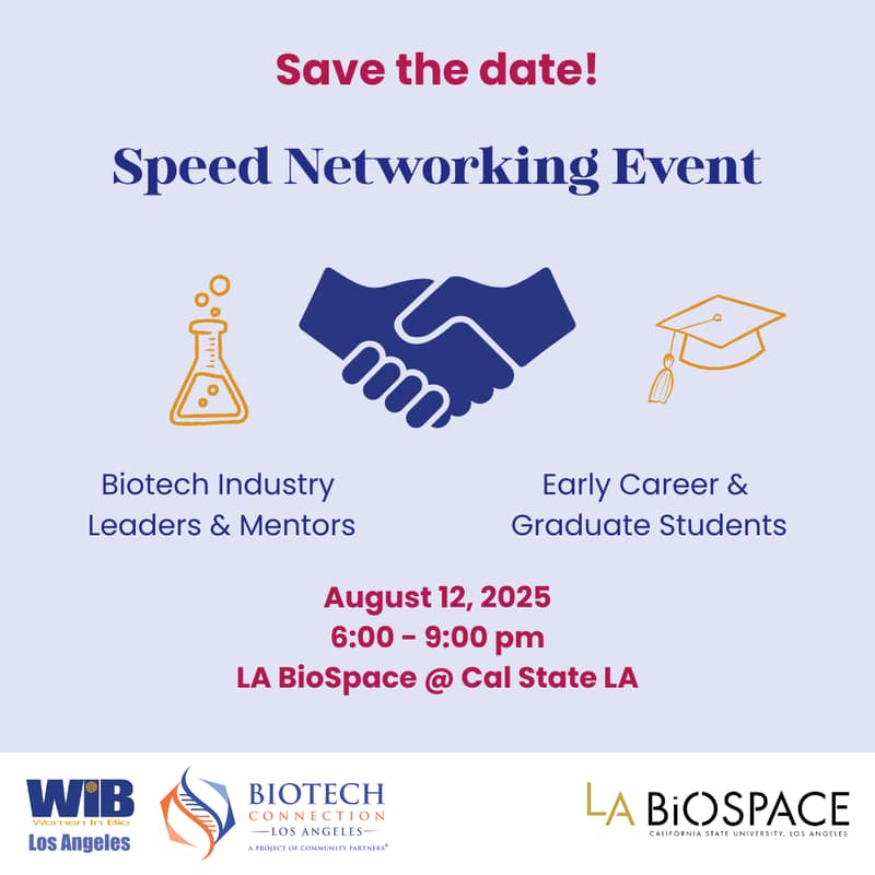 Cover Image for BCLA x Women In Bio Los Angeles (WIB-LA): Speed-Networking Event