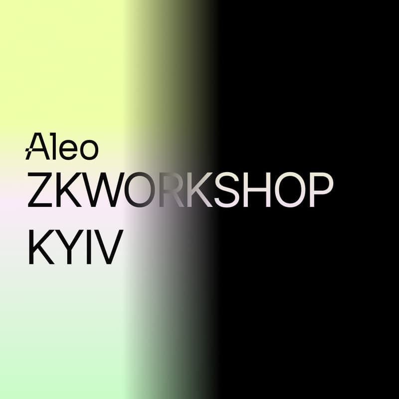 Cover Image for ALEO ZkWorkshop Kyiv
