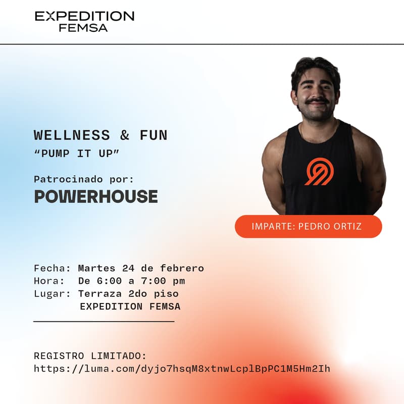 Cover Image for Pump it up con Pedro Ortiz patrocinado por Powerhouse