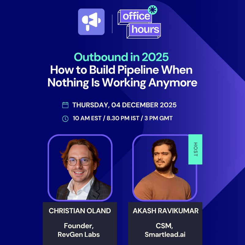 Cover Image for Outbound in 2025: How to Build Pipeline When Nothing Is Working Anymore