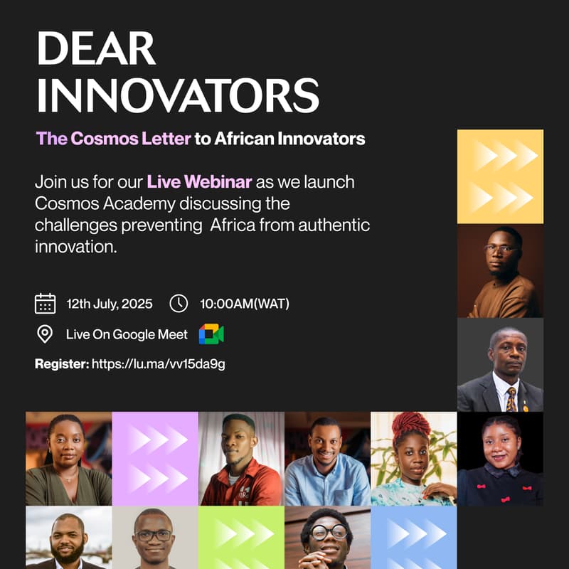 Cover Image for DEAR INNOVATORS: THE COSMOS LETTER TO AFRICAN INNOVATORS