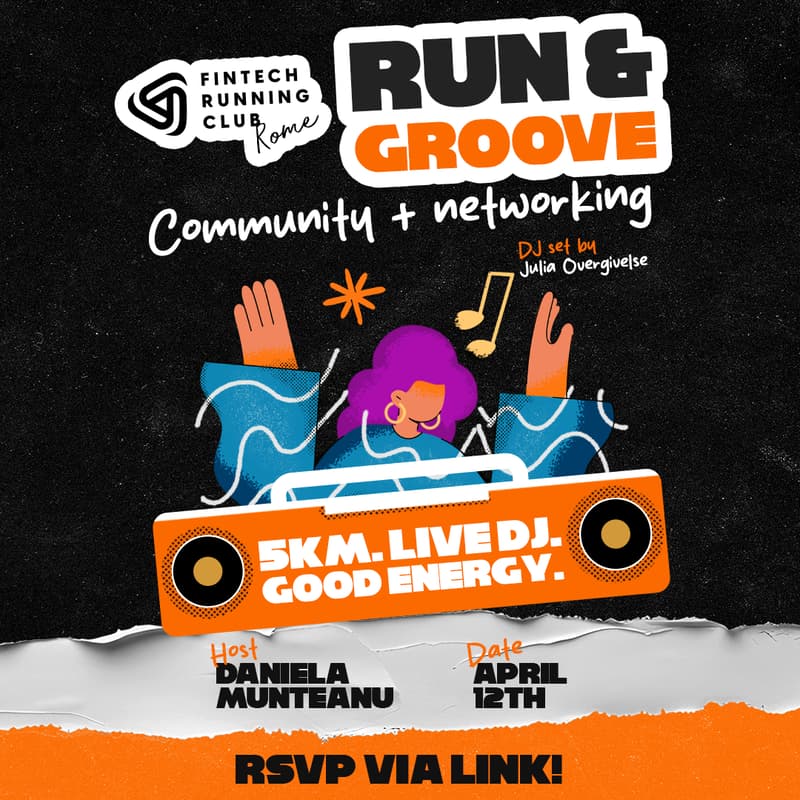 Cover Image for FinTech Running Club Rome: Run & Groove 🏃‍♀️🪩