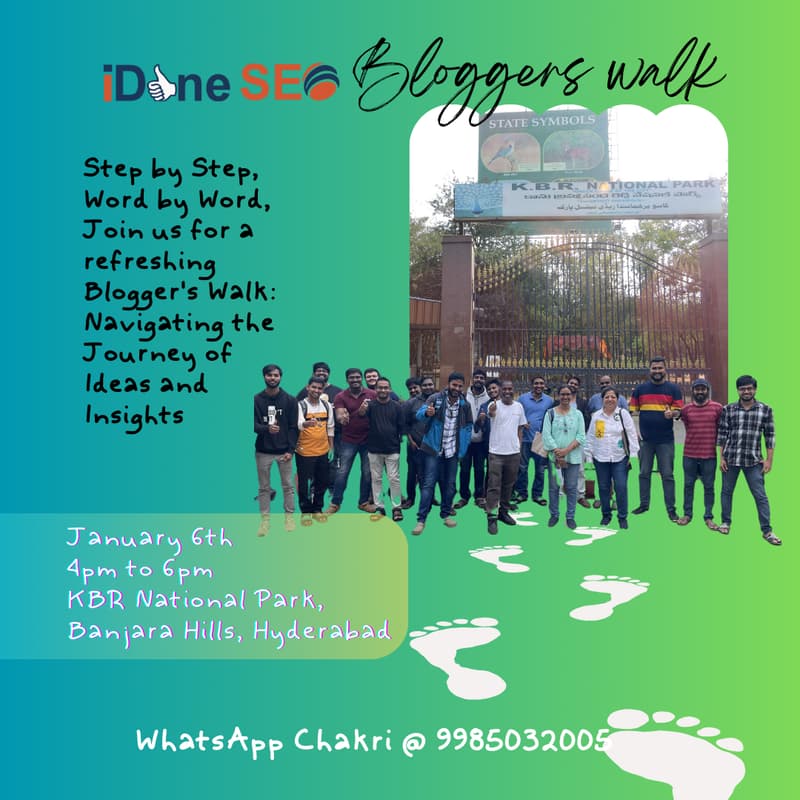Cover Image for iDoneSEO Bloggers Walk