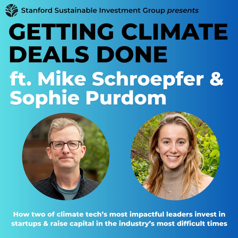 Cover Image for Keynote with Mike Schroepfer & Sophie Purdom, Getting Climate Deals Done