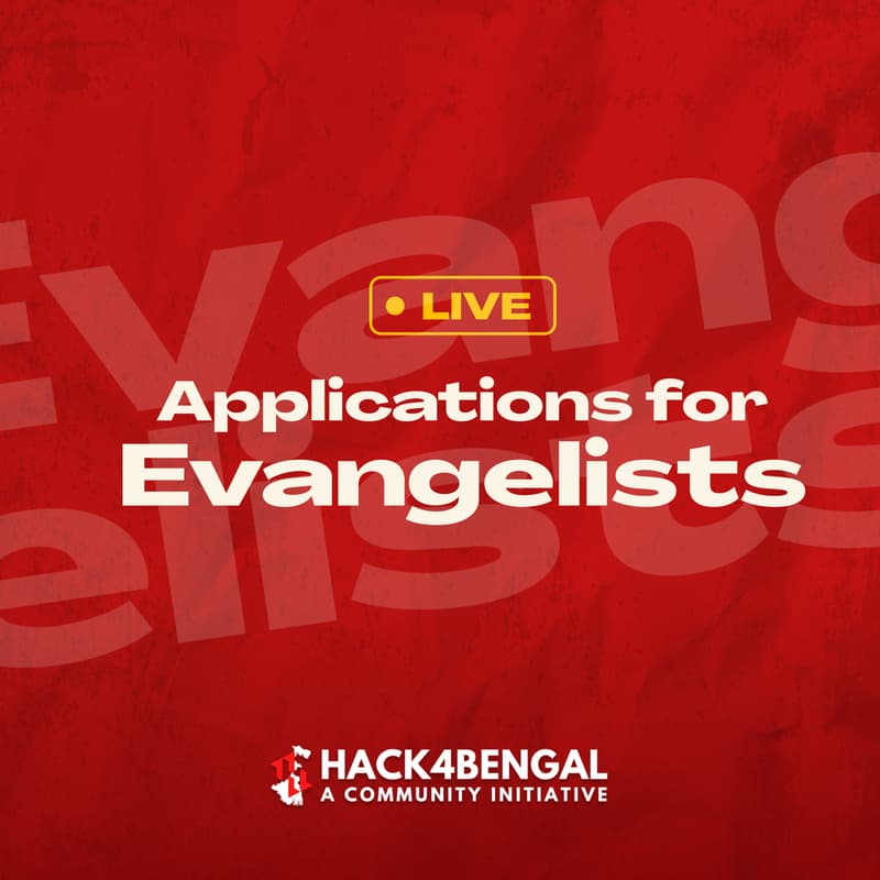 Cover Image for Evangelist Program Hack4Bengal 4.0