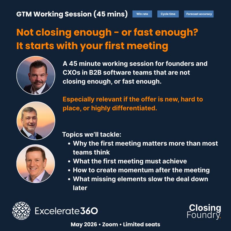 Cover Image for Not closing enough - or fast enough? It starts with your first meeting