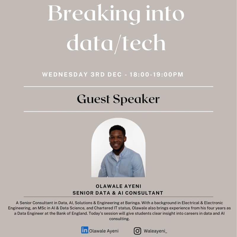 Cover Image for Breaking into Data Analytics Insight Session