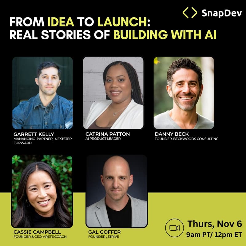 Cover Image for From Idea to Launch: Real Stories of Building with AI