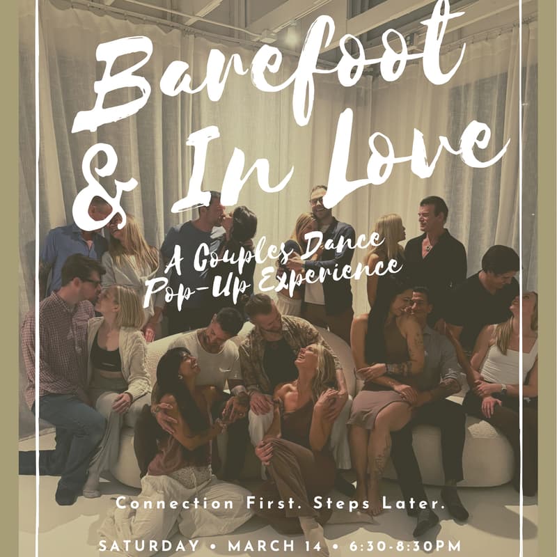 Cover Image for Barefoot & In Love- A Couples Dance Pop-Up Experience