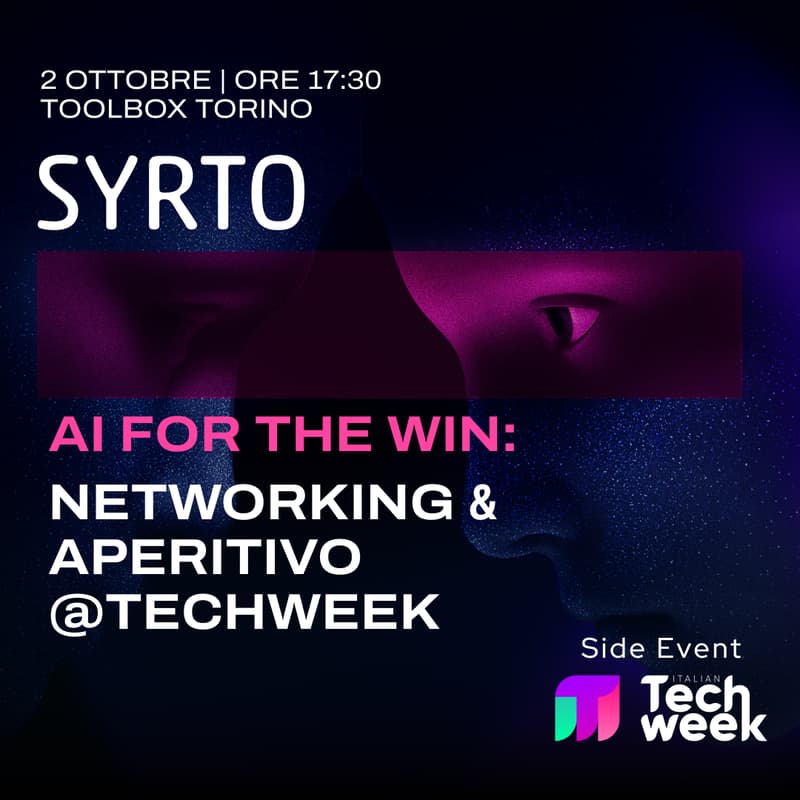 Cover Image for AI for the Win: prospettive future dell'agentic AI, con un NASDAQ Tech Leader – Networking + Aperitivo @ITW
