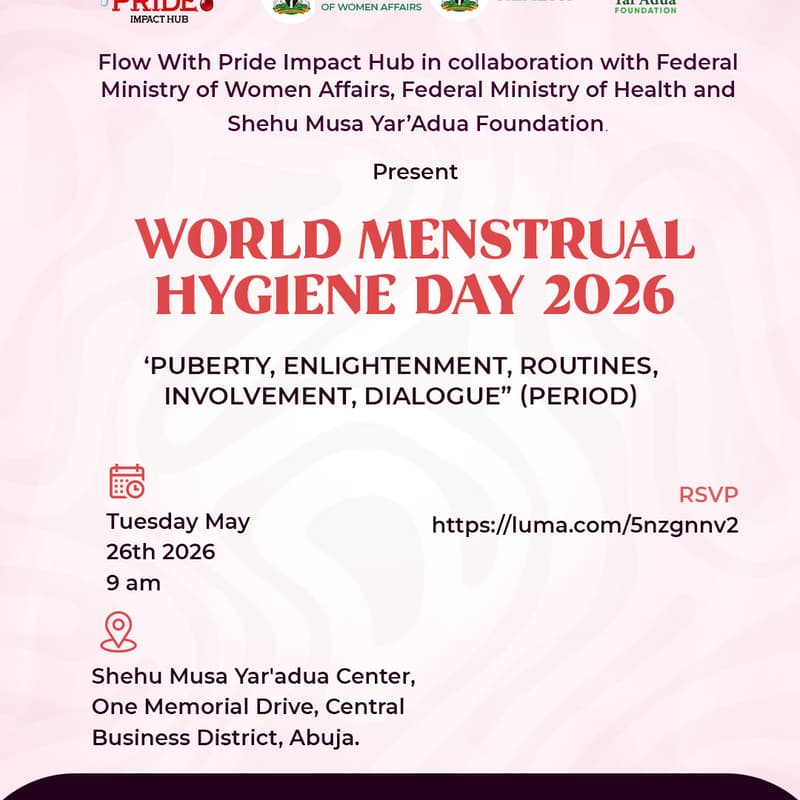 Cover Image for World Menstrual Hygiene Day 2026 — Abuja Commemoration Event