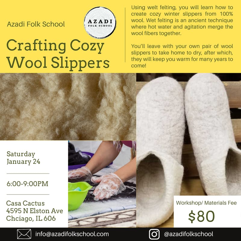 Cover Image for Wet Felting: Crafting Cozy Wool Slippers