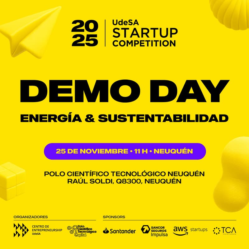 Cover Image for Demo Day - UdeSA Startup Competition "Energia y Sustentabilidad"