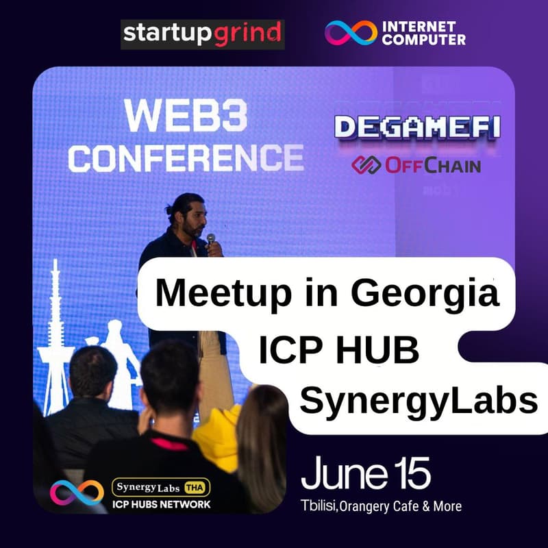 Cover Image for Web3 VIP Meetup in Georgia with SynergyLabs ICP Hub