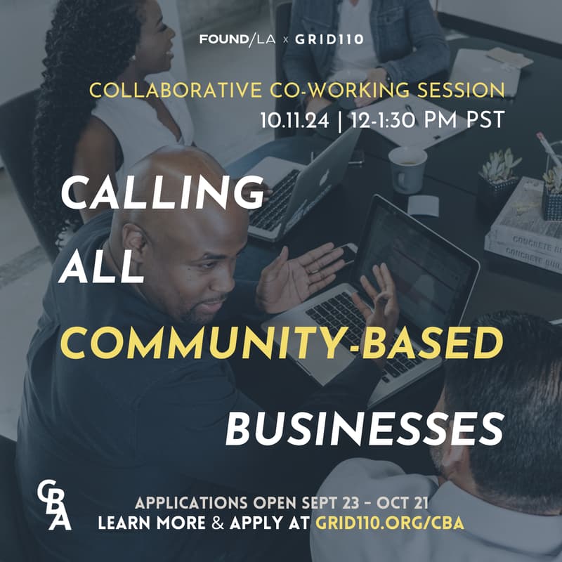 Cover Image for Scaling Impact: Collaborative Co-Working Session for Community-Based Businesses in LA