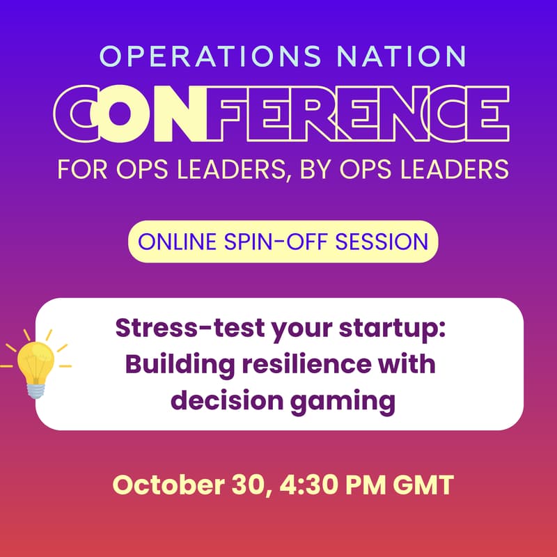 Cover Image for Stress-test your startup: Building resilience with decision gaming
