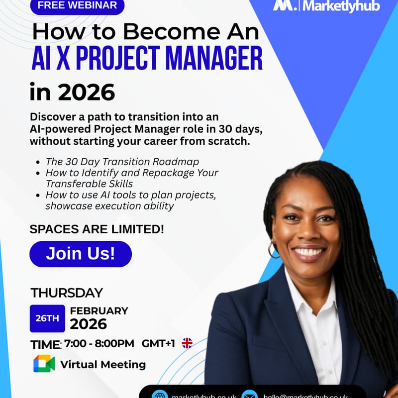 Cover Image for Live Webinar: How to Become an AI × Project Manager in 2026
