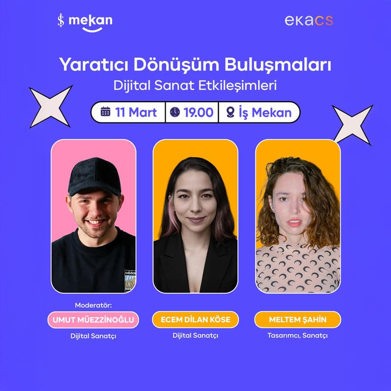 Cover Image for Yaratıcı Dönüşüm Buluşmaları #6: Dijital Sanat Etkileşimleri