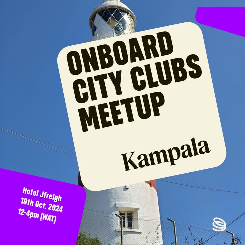 Cover Image for Onboard City Club Kampala Meetup.