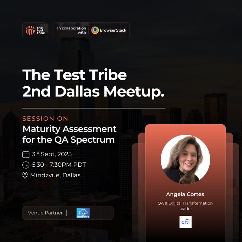 Cover Image for Maturity Assessment for the QA Spectrum| 2nd In Person Dallas Meetup