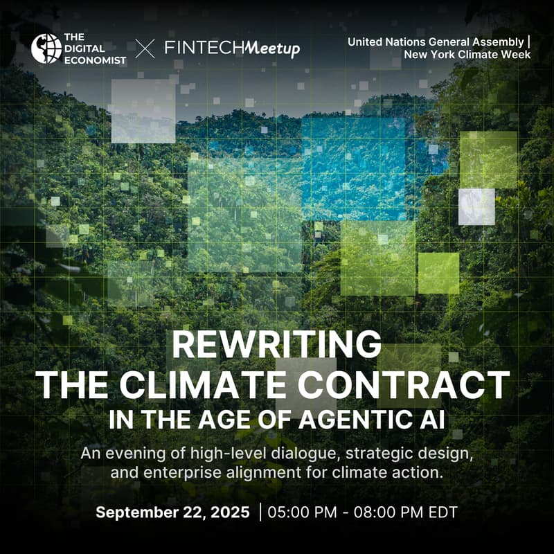 Cover Image for The Digital Economist x Fintech Meetup: Rewriting the Climate Contract in the Age of Agentic AI