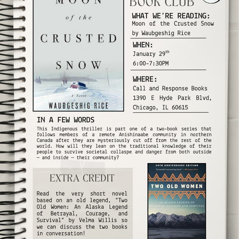 Cover Image for Book Club: Moon of the Crusted Snow