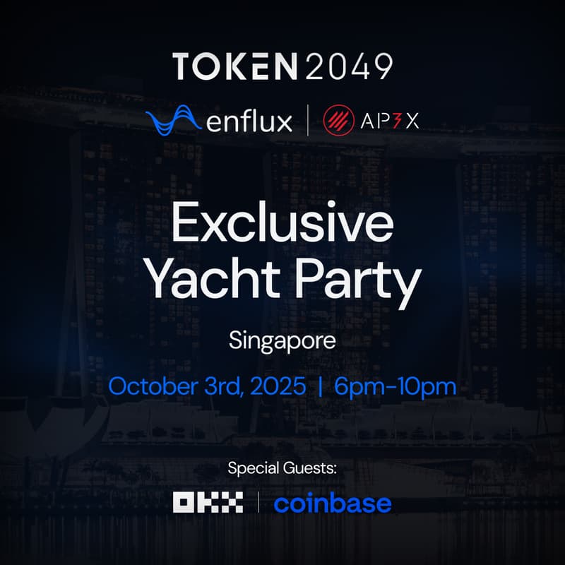 Cover Image for Enflux x AP3X | Yacht Party Token 2049 Singapore
