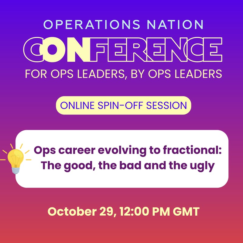 Cover Image for Ops career evolving to fractional: The good, the bad and the ugly