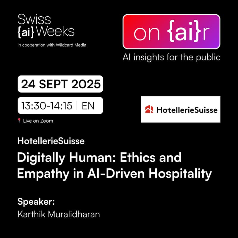 Cover Image for on {ai}r | Digitally Human: Ethics and Empathy in AI-Driven Hospitality | HotellerieSuisse