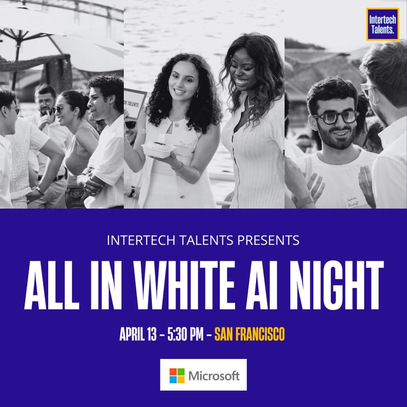 Cover Image for ALL in WHITE AI NIGHT ft. Marco Casalaina (AI VP @ Microsoft) | INTERTECH TALENTS