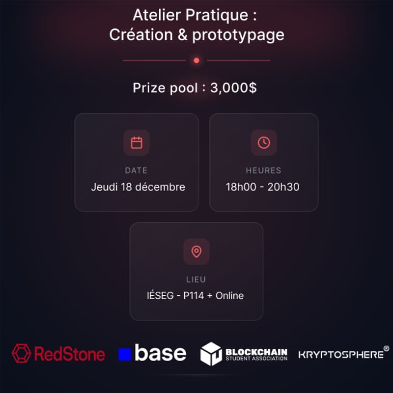 Cover Image for RedStone Workshop #3 : Atelier pratique création/prototypage