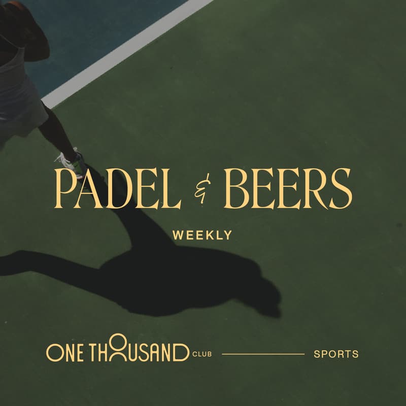 Cover Image for Weekly Padel&Beers: Elevate Your Game, Sip in Style