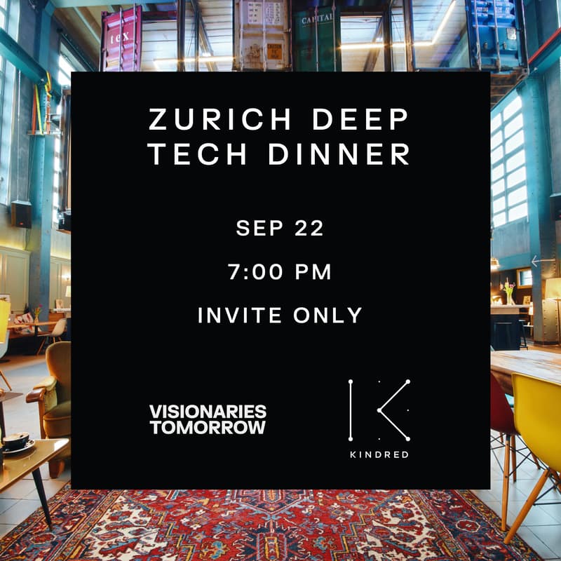 Cover Image for ZURICH DEEP TECH DINNER