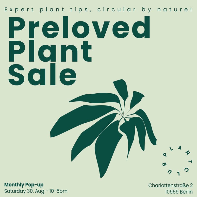 Cover Image for Preloved Plant Sale 🌱 with Plantclub
