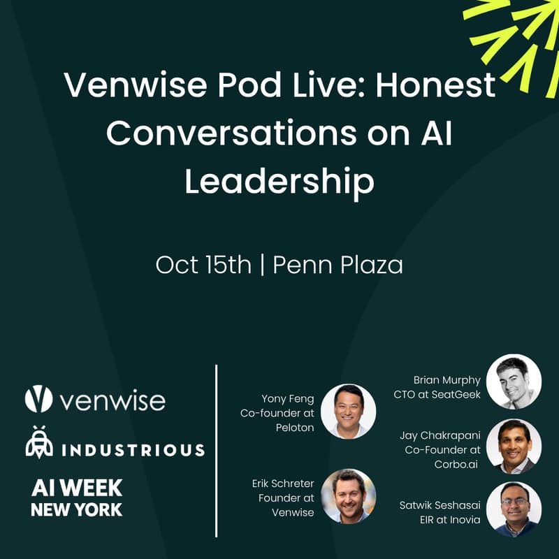 Cover Image for Venwise Pod Live: An Honest Conversation on AI Leadership