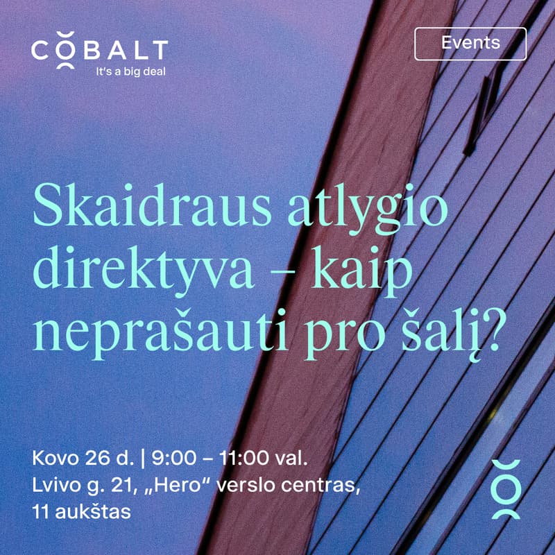 Verslo pusryčiai: Skaidraus atlygio direktyva – kaip neprašauti pro šalį? viršelio nuotrauka