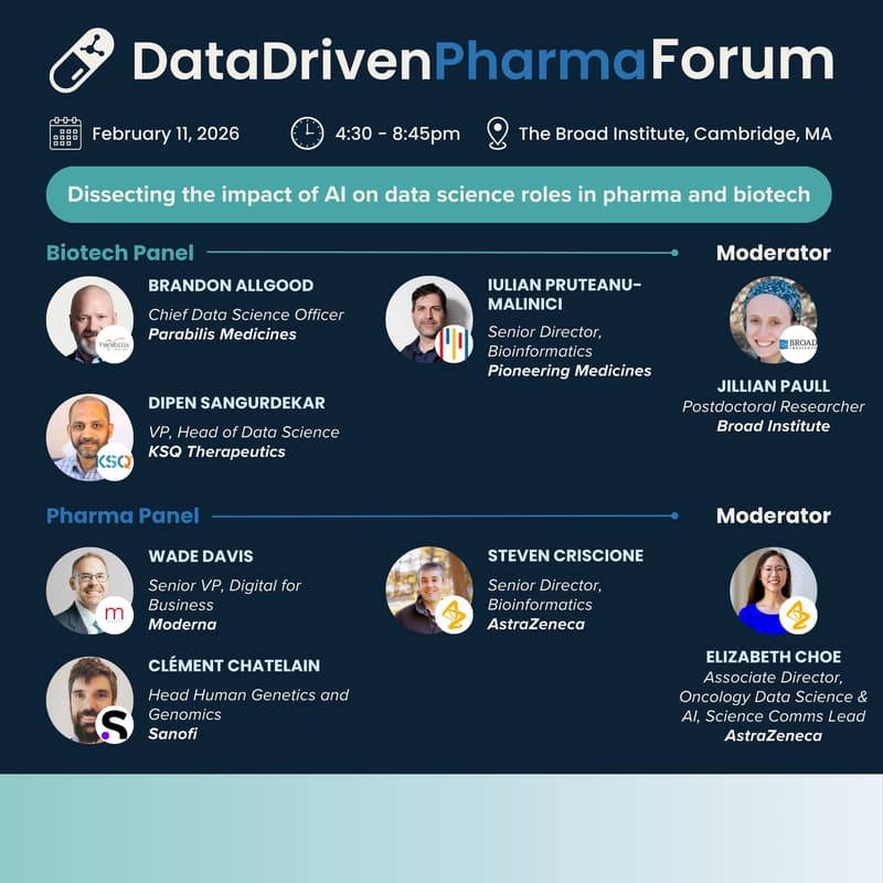 Cover Image for DataDrivenPharma Forum at The Broad