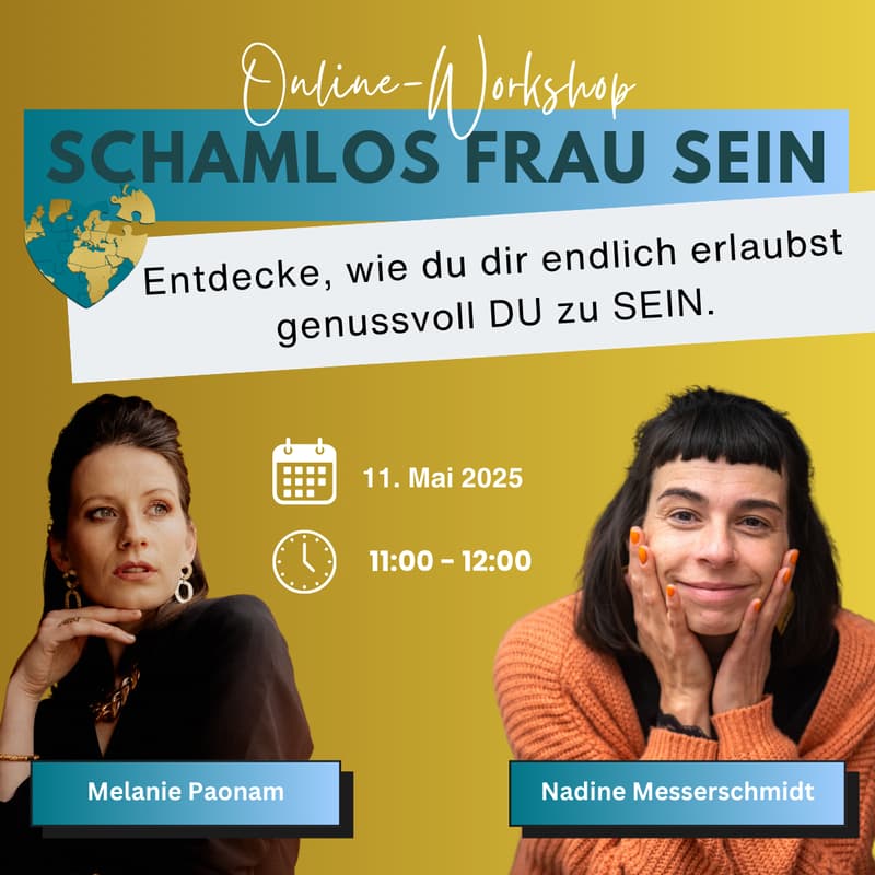 Titelbild für Schamlos Frau sein - Entdecke, wie du dir endlich erlaubst, genussvoll DU zu SEIN.