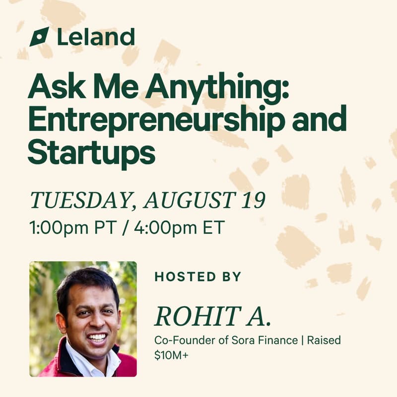 Cover Image for Ask Me Anything: Entrepreneurship and Startups