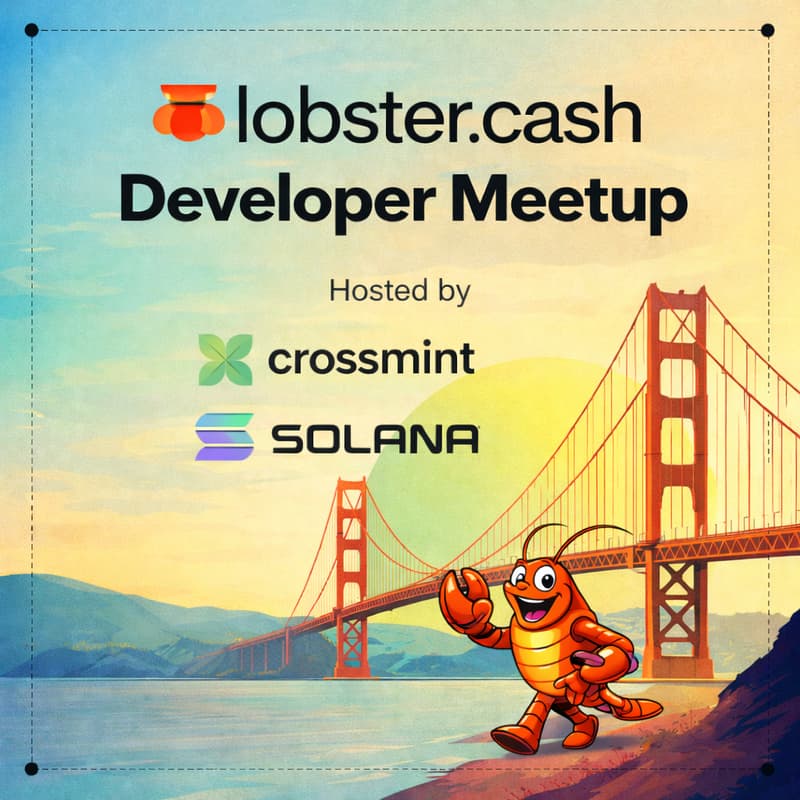 Cover Image for Lobster.cash Developer Sessions with Solana & Crossmint