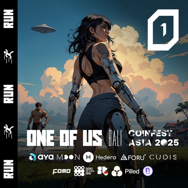Cover Image for ONE OF US Ricefields Run & Coffee // Aya, Cudis, Nanovest, Pilled, ForU, Hedera, Moonring, 071Labs, Superteam Indonesia, & FOMO Magazine