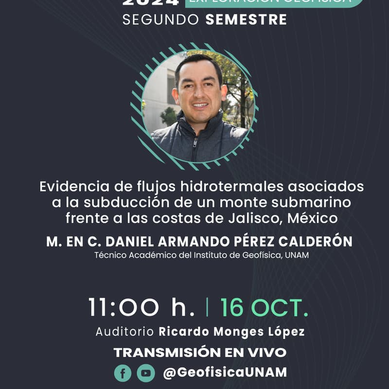Foto de portada de Evidencia de flujos hidrotermales asociados a la subducción de un monte submarino frente a las costas de Jalisco, México