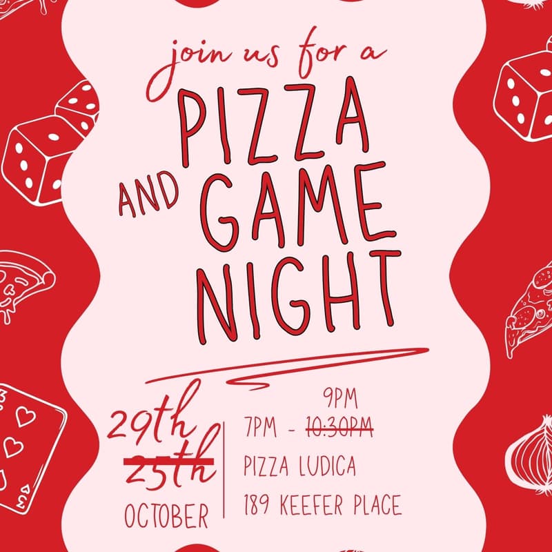 Cover Image for Pizza and Game Night!