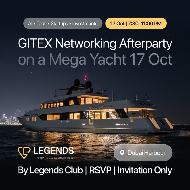Cover Image for MegaYacht Networking Afterparty (AI/Tech VC,Influencers,Founders)
