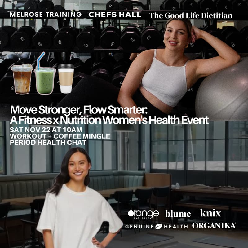 Cover Image for Move Stronger, Flow Smarter: A Fitness x Nutrition Women's Health Event