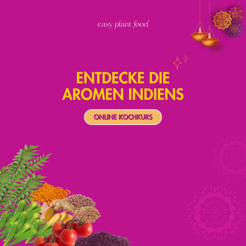 Cover Image for Online-Kochkurs - Entdecke die Aromen Indiens