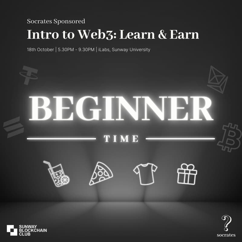 Cover Image for [Socrates X SBCC] Intro to Web3: Learn & Earn